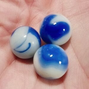 Antique marbles set of 3